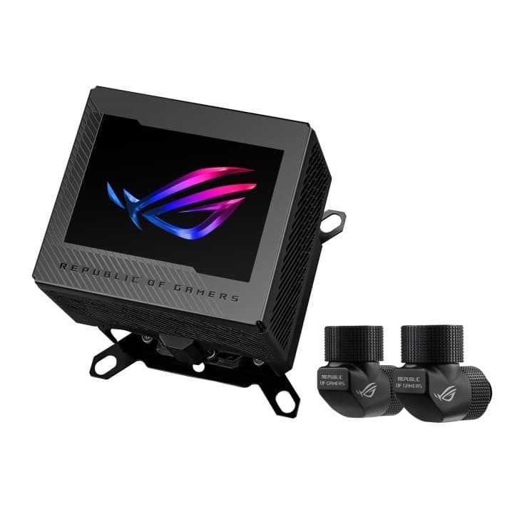 ASUS ROG Ryujin III WB 3.5" LCD CPU Water Block - Black - Image 2