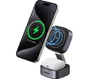 UGREEN MagFlow Qi2 2-in-1 15W Magnetic Foldable Wireless Charger Stand Grey thumbnail 1