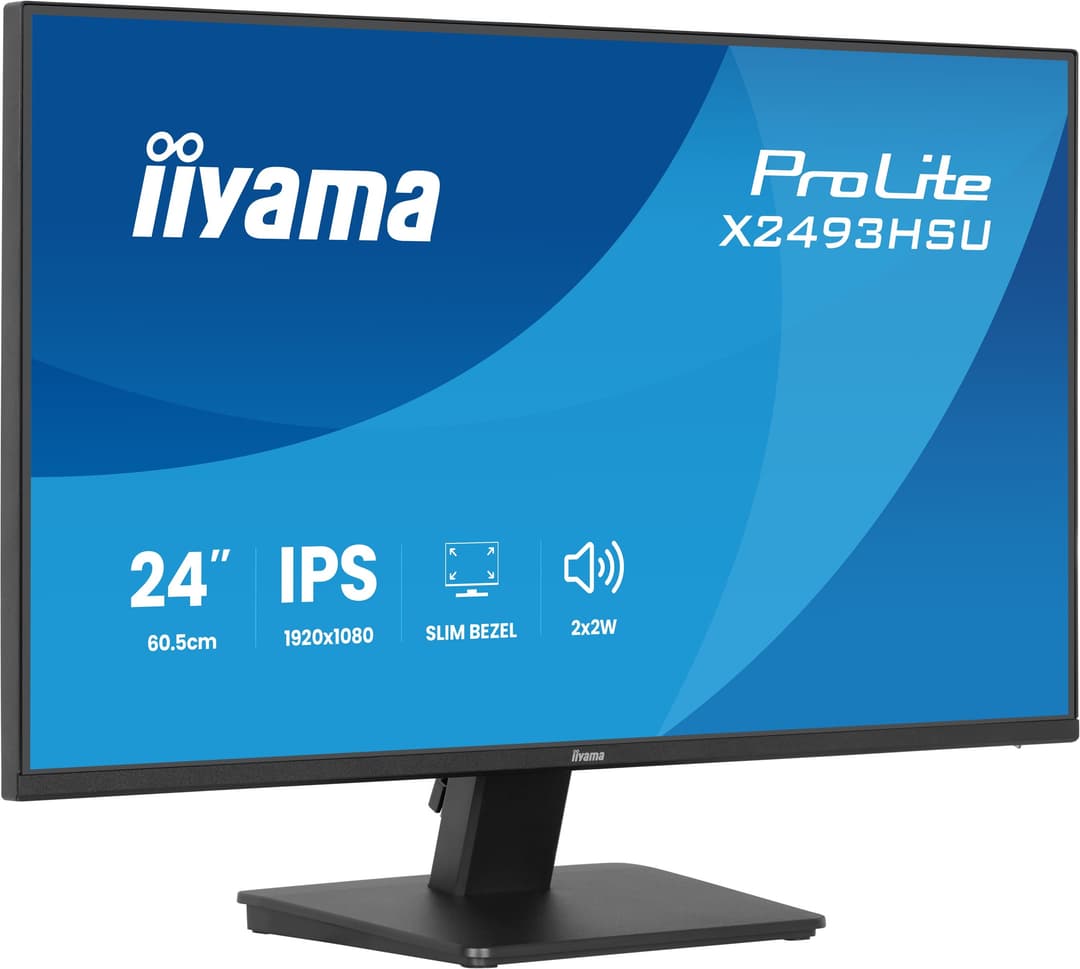 iiyama ProLite X2493HSU-B1 computer monitor 60.5 cm (23.8") 1920 x 1080 pixels Full HD IPS LED 120Hz Black with Built-In Speakers - Image 4