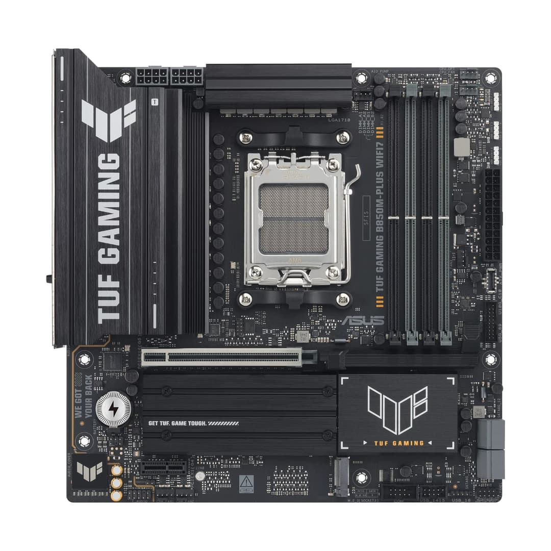ASUS TUF GAMING B850M-PLUS WIFI7 B850 Socket AM5 Micro-ATX Motherboard - Black - Image 2