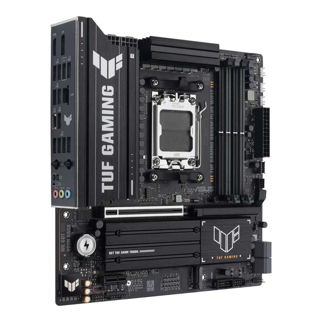 ASUS TUF GAMING B850M-PLUS WIFI7 B850 Socket AM5 Micro-ATX Motherboard - Black - Image 3