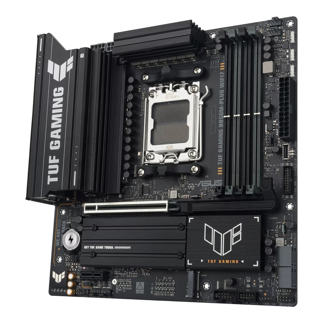 ASUS TUF GAMING B850M-PLUS WIFI7 B850 Socket AM5 Micro-ATX Motherboard - Black - Image 4