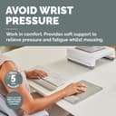 Fellowes Breyta XL Mouse Mat Wrist Support - Sand thumbnail 2