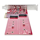 StarTech.com Dual M.2 PCIe SSD Adapter Card, PCIe x8 / x16 to Dual NVMe or AHCI M.2 SSDs, PCI Express 4.0, 7.8GBps/Drive, Bifurcation Required - Windows/Linux Compatible thumbnail 4
