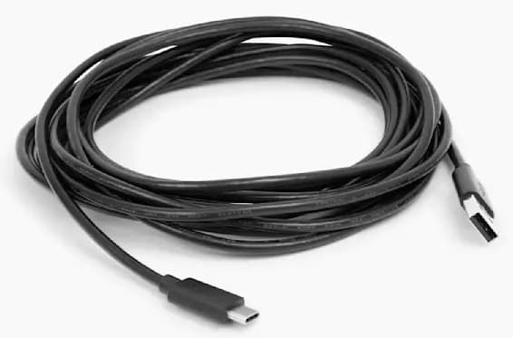 Owl Labs USB-C to USB-A Extension Cable for Meeting Owl 3, 16 ft (5 m) - Black