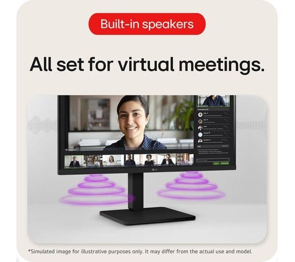 LG 27BA450-B Full HD 27" IPS LED Monitor 100Hz - Black - Image 2