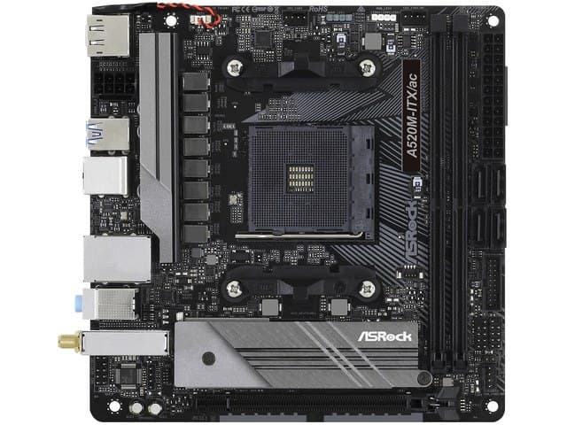 ASRock A520M-ITX/AC AM4 Mini ITX AMD Motherboard - Image 2