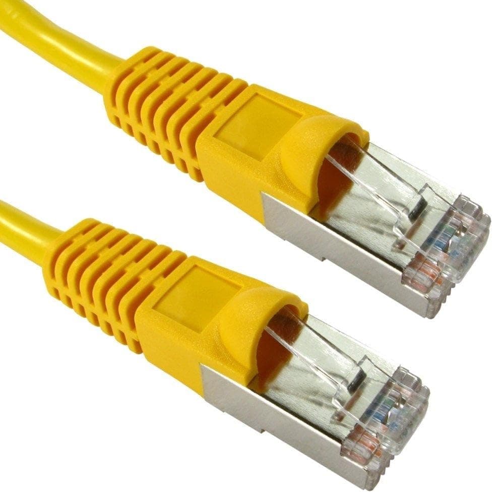 Cables Direct 2m CAT5E Patch Cable (Yellow) - Image 1