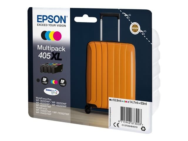 Epson 405XL Multipack - 4-pack - XL - black, yellow, cyan, magenta - original - ink cartridge - Image 1