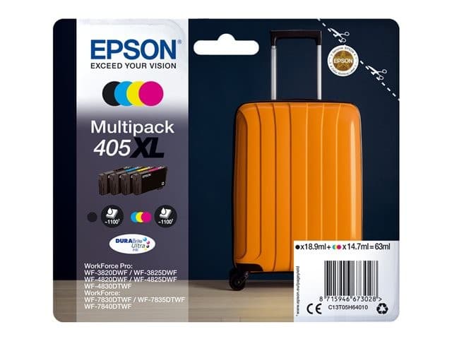 Epson 405XL Multipack - 4-pack - XL - black, yellow, cyan, magenta - original - ink cartridge - Image 2