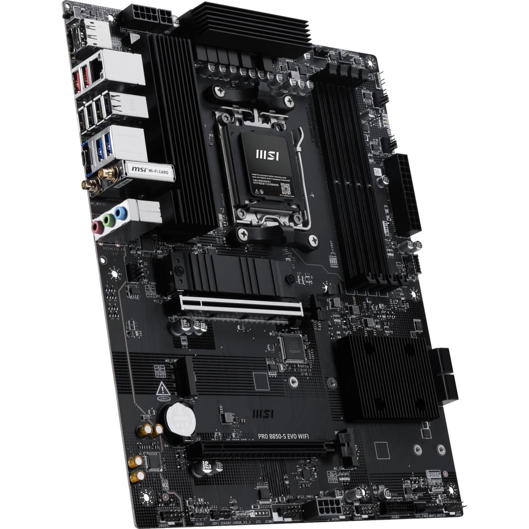 MSI PRO B850-S EVO WIFI DDR5 Socket AM5 ATX Motherboard - Wi-Fi 7, 5GbE LAN, 3x M.2, PCIe 5.0 - Image 3