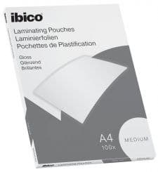 Ibico Basics A4 Gloss Laminating Pouches Medium - Pack of 100 - Image 1