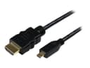 StarTech HDADMM2M HDMI to Micro HDMI Cable with Ethernet 4K 30Hz 2m Black thumbnail 2