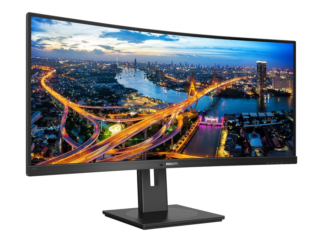 Philips 345B1C 34" Curved WQHD LED Monitor Black - Image 1