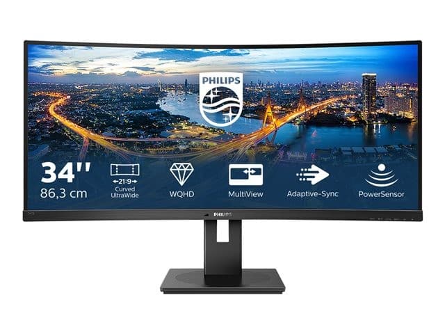 Philips 345B1C 34" Curved WQHD LED Monitor Black - Image 2