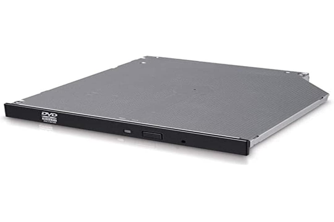 Hitachi-LG GUD1N Internal DVD Drive, Slim 9.5 mm DVD Player/Writer for Laptop/Desktop PC, Windows 10 Compatible, 8x Read/Write Speed - Black - Image 1