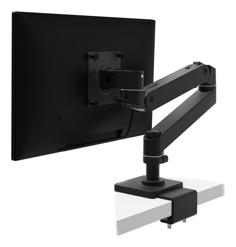 Ergotron LX Pro Desk Monitor Arm, Low-Profile C-Clamp, up to 34" - Black
