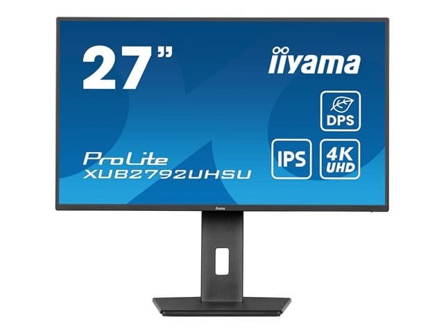 iiyama ProLite XUB2792UHSU-B6 27" IPS 4K UHD 60Hz USB-C Height Adjustable Monitor with Speakers - Image 2