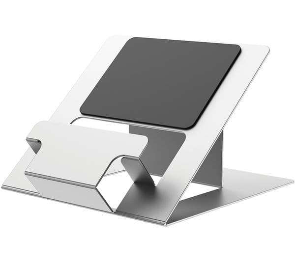 FELLOWES Hylyft Laptop Stand 5010501 - 6 Height Adjustments, Max Laptop Size 18 inch, Max Weight 4kg - Silver
