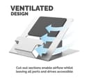 FELLOWES Hylyft Laptop Stand 5010501 - 6 Height Adjustments, Max Laptop Size 18 inch, Max Weight 4kg - Silver thumbnail 6