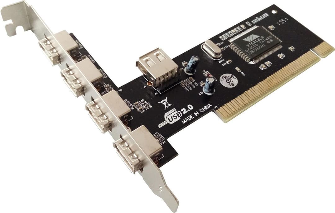 4 + 1 Port USB 2.0 PCI Card - Image 1