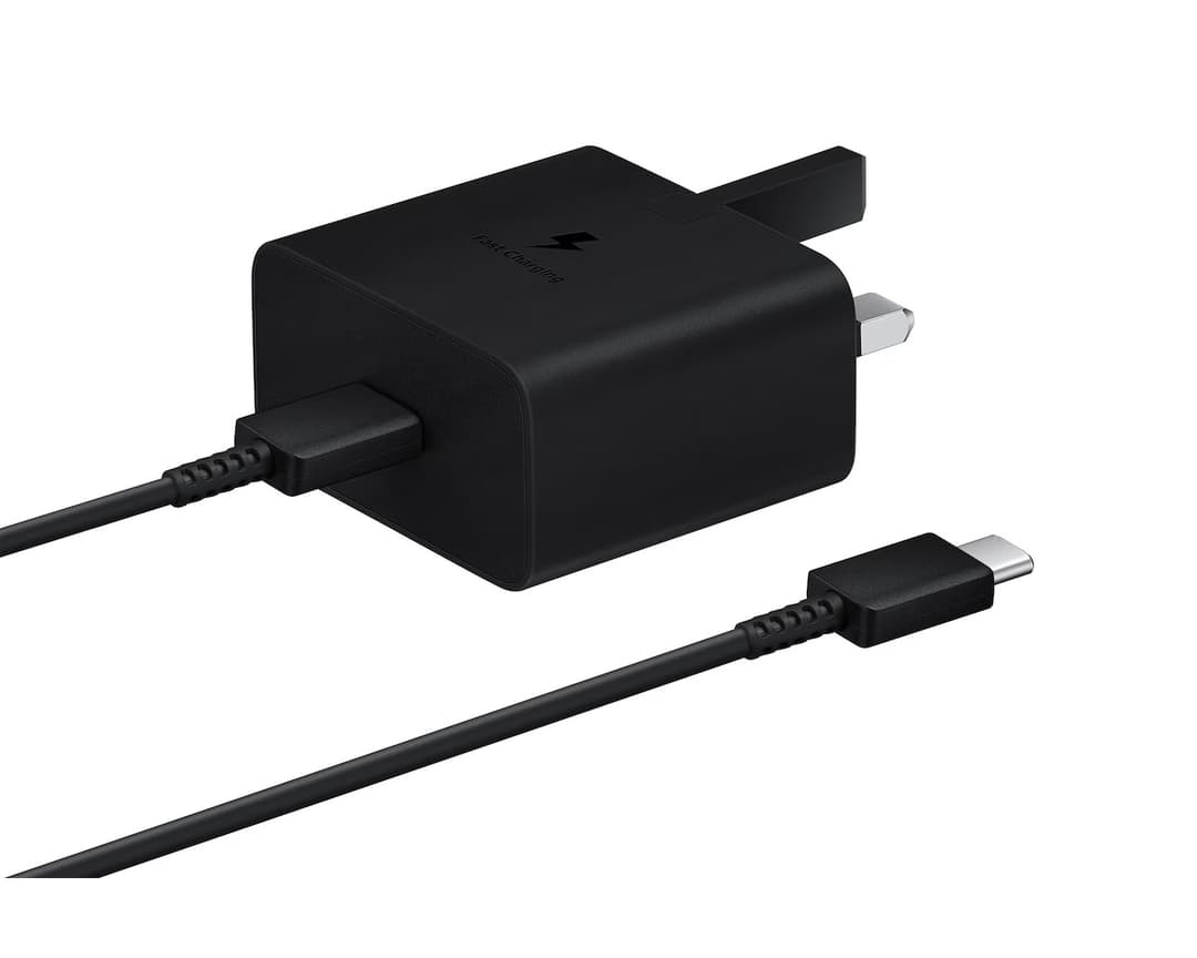 Samsung EP-T1510 15W USB-C Fast Charging Power Adapter with 1m USB-C to USB-C Cable – Black - Image 2