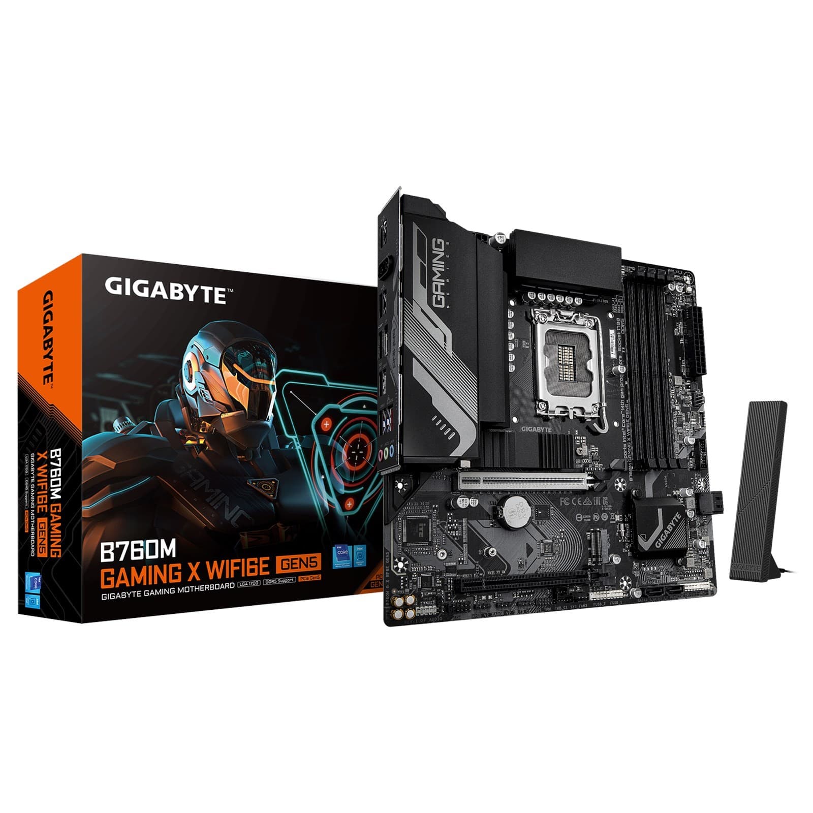 GIGABYTE B760M GAMING X WIFI6E GEN5 Intel B760 Express DDR5 mATX LGA 1700 Motherboard