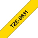 Brother TZE-S631 label-making tape Black on yellow 12mm x 8m strong adhesive laminated TZ thumbnail 1
