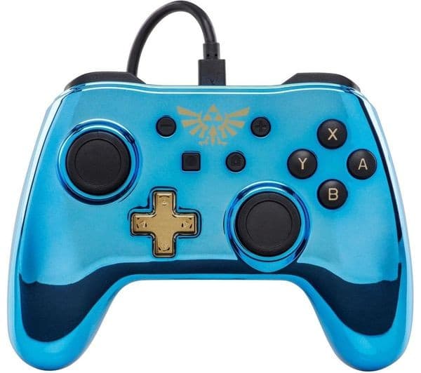 POWERA Nintendo Switch Wired Controller - Blue Chrome Zelda - Image 2