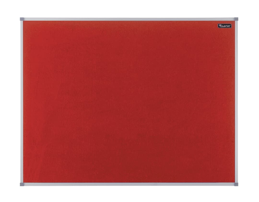 Nobo Basic Fixed bulletin board Red Felt - Image 1