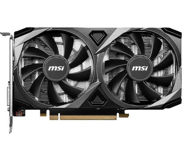 MSI GeForce RTX 3050 8GB VENTUS 2X XS OC Graphics Card - Black