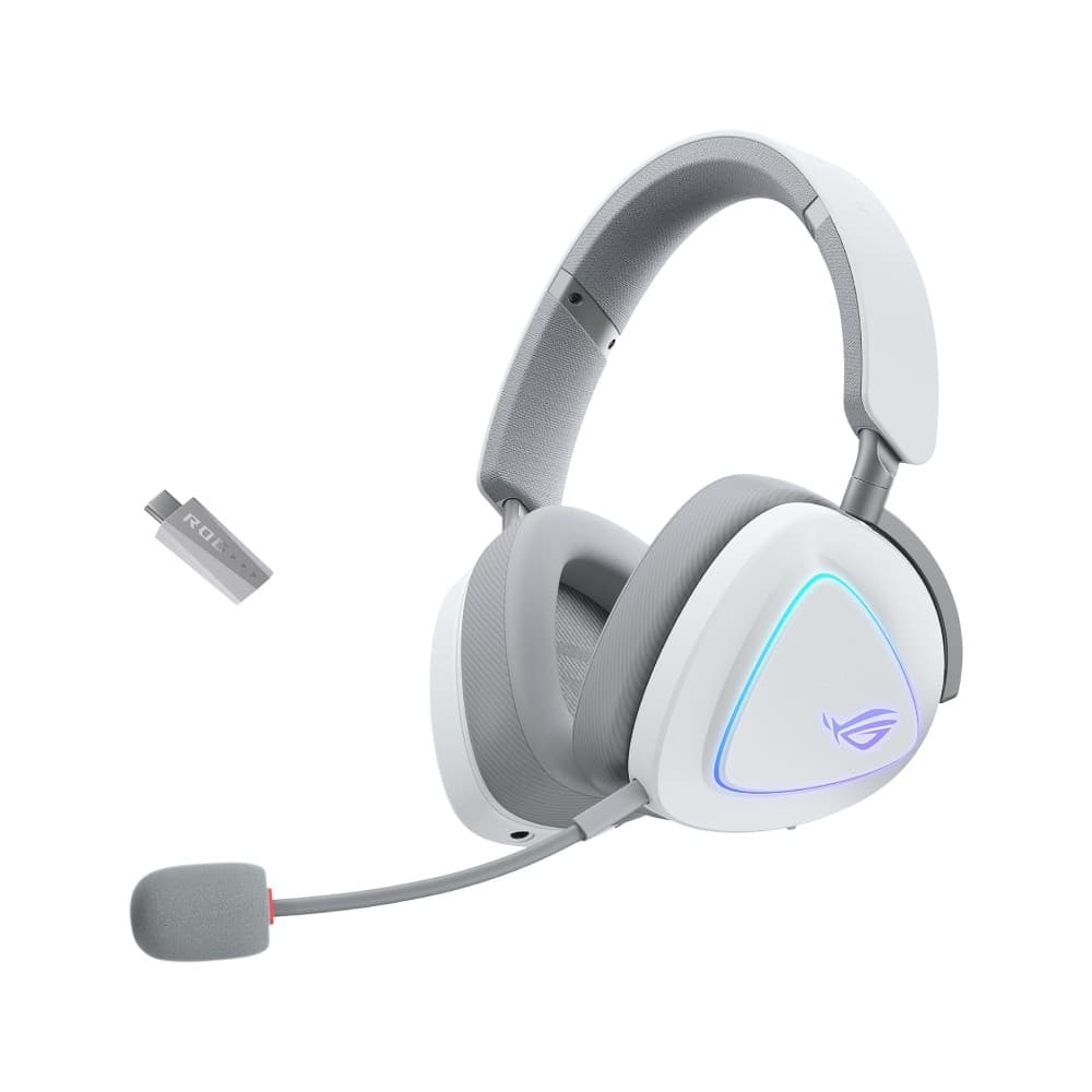 ASUS ROG Delta II Tri-mode Wireless Gaming Headset - White - Image 8