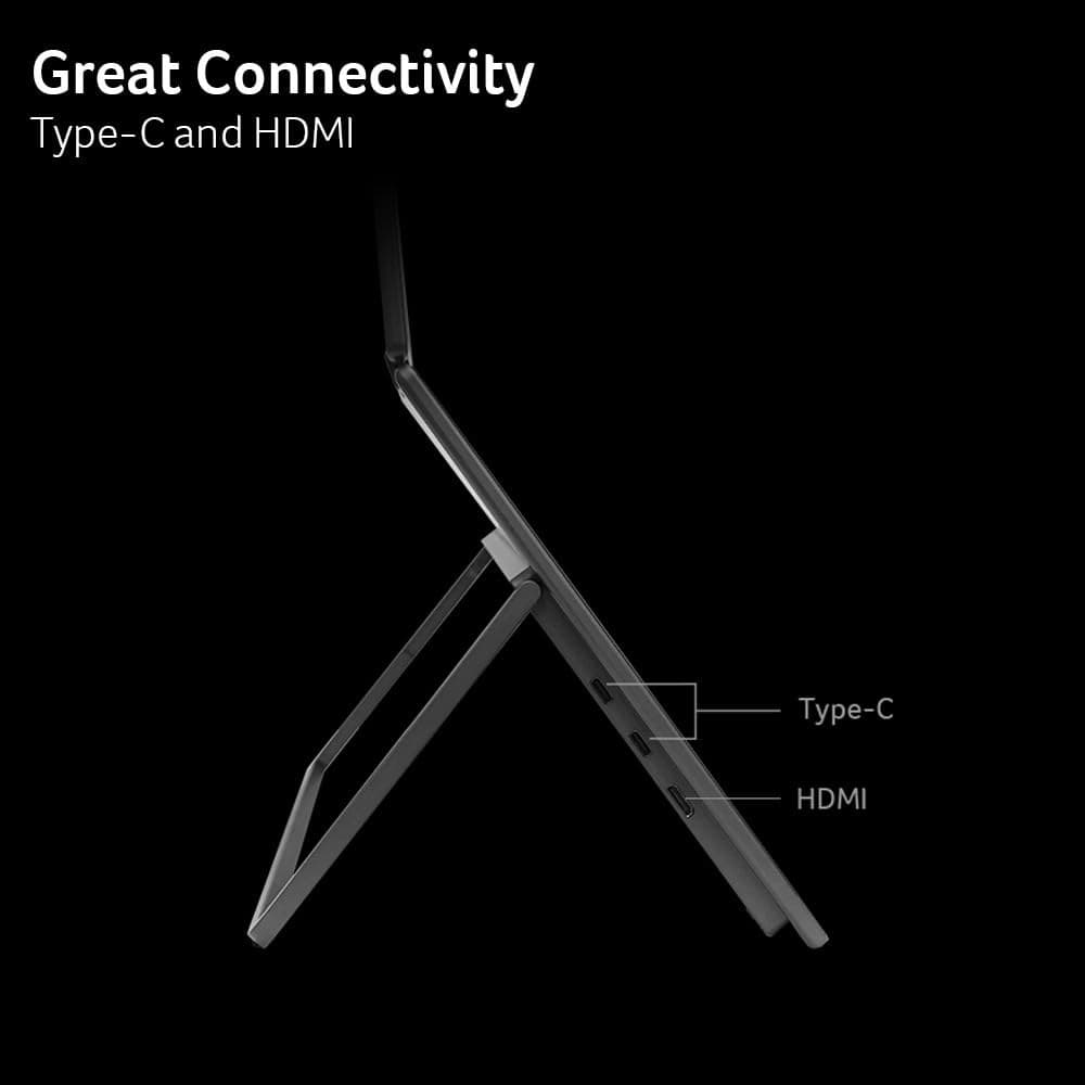 Acer PD163Q 15.6” FHD 1080P Foldable Dual-Screen Portable Monitor - Black - Image 5