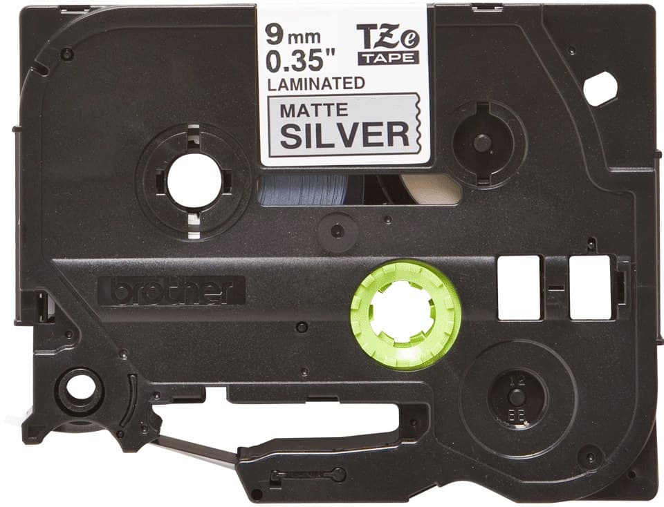Brother TZE-M921 label-making tape Black on metallic silver 9mm x 8m