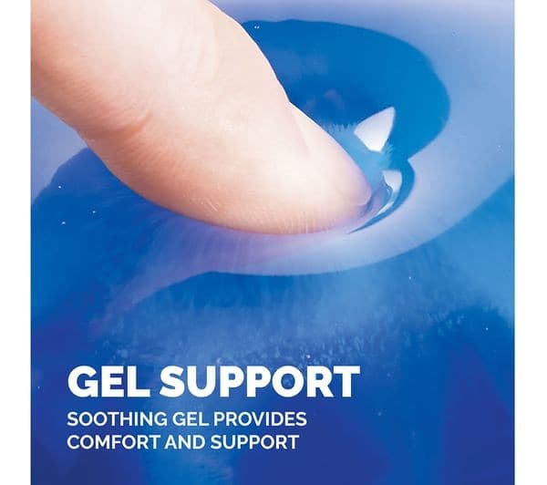 FELLOWES Crystal Gel Mouse Mat with Wrist Rest - 23 x 20.2 cm - Blue - Image 3