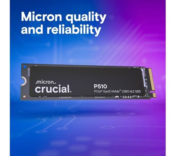 Crucial P510 2TB PCIe 5.0 NVMe M.2 2280 Internal SSD - Image 6
