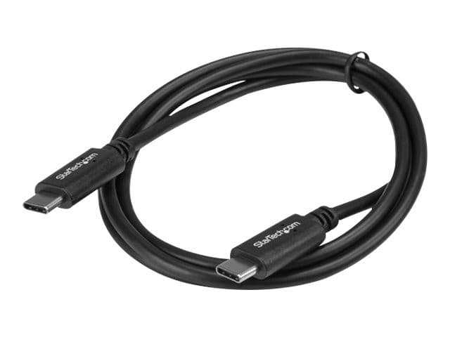 StarTech.com USB2CC1M USB-C to USB-C Cable 1m Black - USB 2.0 480Mbps, 60W Power Delivery - Image 2