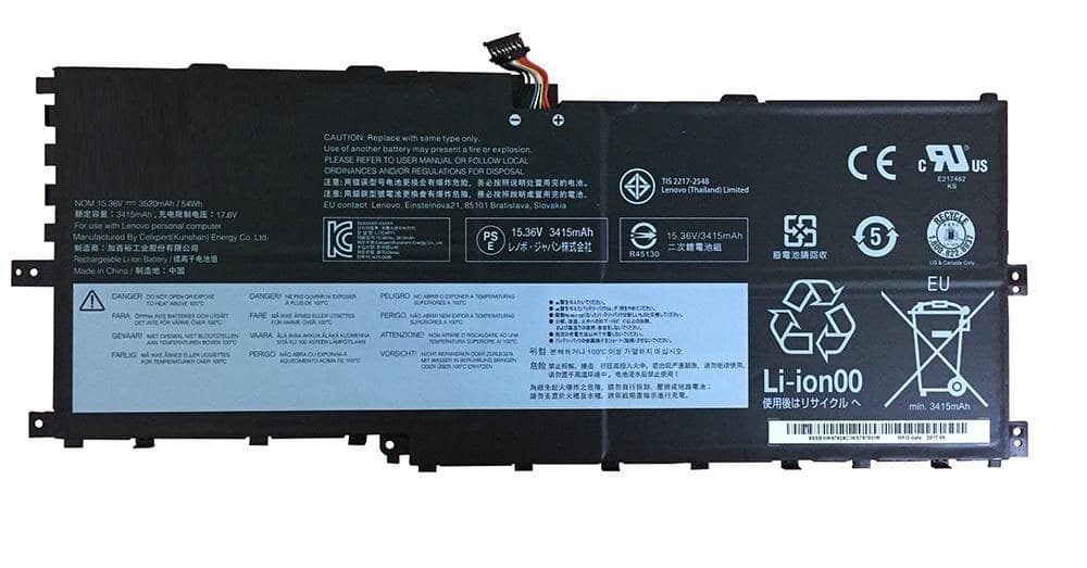 CoreParts Replacement Laptop Battery for Lenovo ThinkPad X1 Yoga 3rd Gen (20LD, 20LE, 20LF, 20LG) - 54Wh Li-Pol 15.36V 3.5Ah