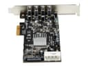 StarTech.com 4 Port USB 3.0 PCIe Card w/ 4 Dedicated Channels - UASP - USB 3.0 PCI Express Card Adapter - USB adapter - PCIe x4 - USB 3.0 x 4 thumbnail 3