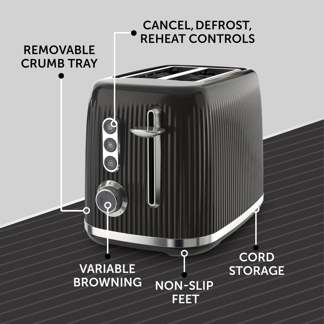 Breville VTR001 Bold 2 Slice Toaster - Black - Image 6
