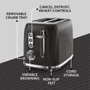 Breville VTR001 Bold 2 Slice Toaster - Black thumbnail 6