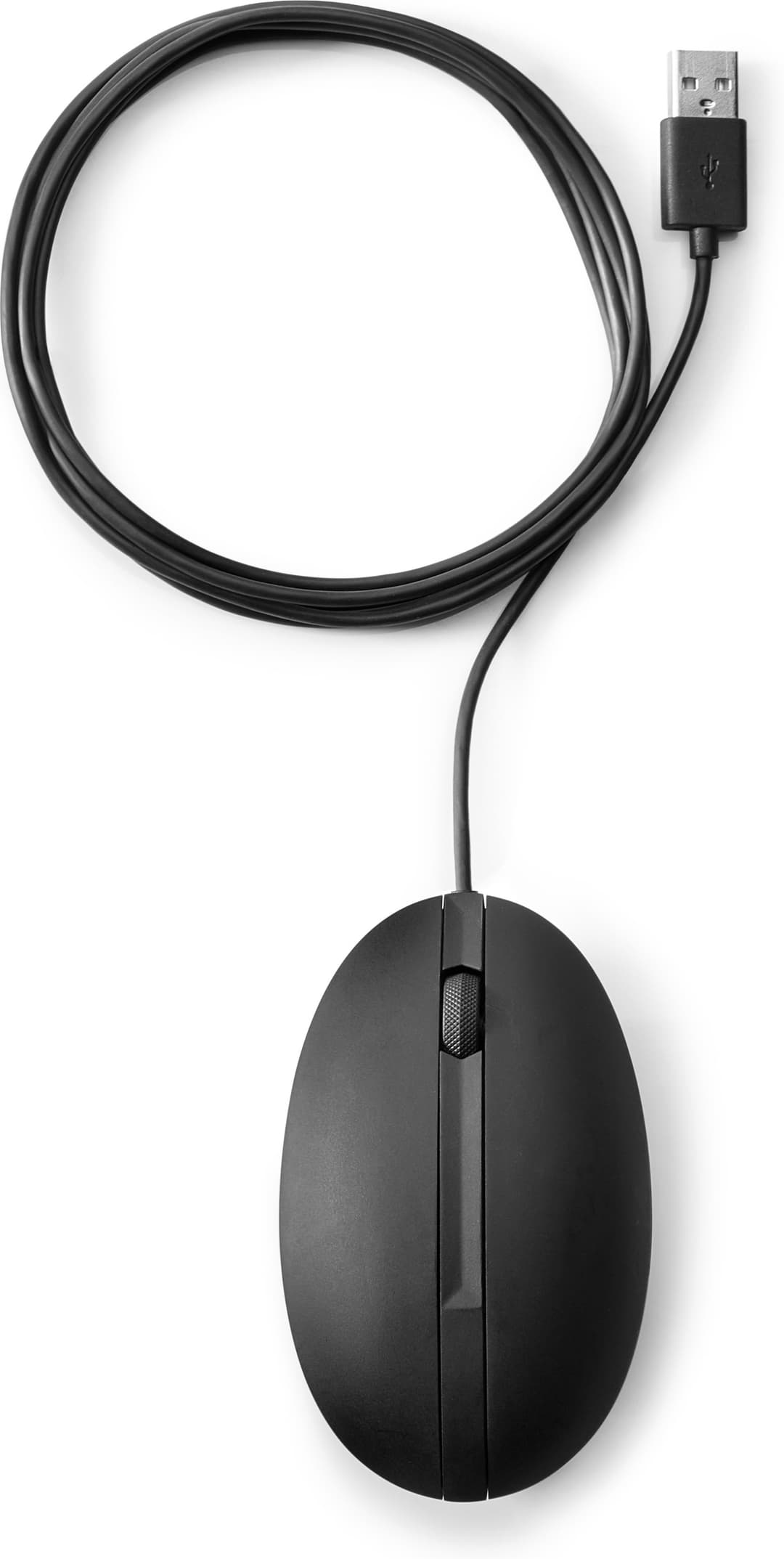 HP Wired Desktop 320M Mouse 2 Buttons Wheel Scrolling Ambidextrous Optical Black - Image 2