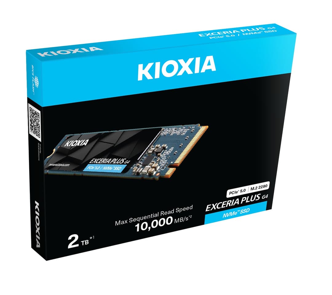 Kioxia EXCERIA PLUS G4 1TB M.2 2280 PCIe 5.0 NVMe Internal SSD BiCS FLASH TLC (LVD10Z001TG8) - Image 7