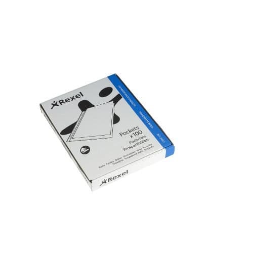 Rexel Superfine Top Opening Embossed A4 Pocket Clear (100) - Image 2