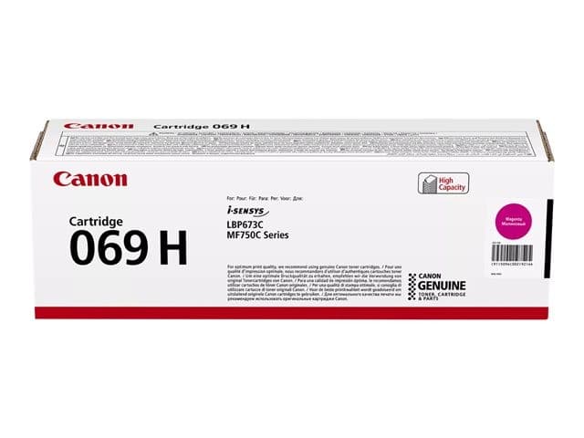 Canon 069H High Yield Magenta Original Toner Cartridge - 5,500 Pages (5096C002)