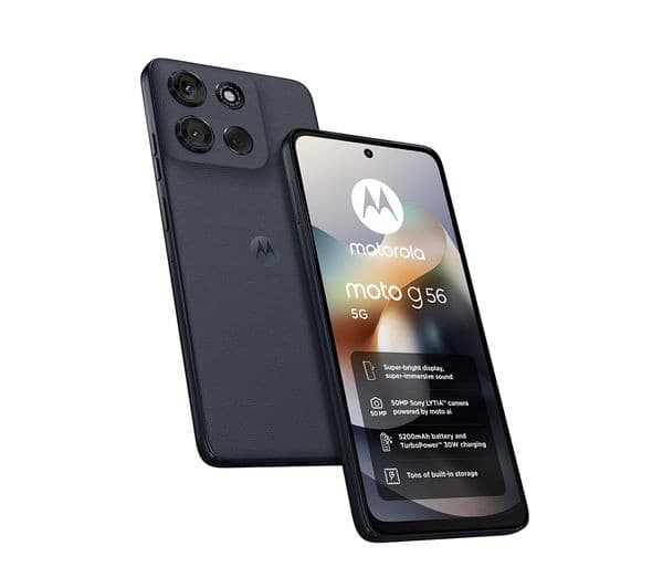 Motorola Moto G56 5G 256GB (8GB RAM) Pantone Black Oyster - SIM-Free Smartphone