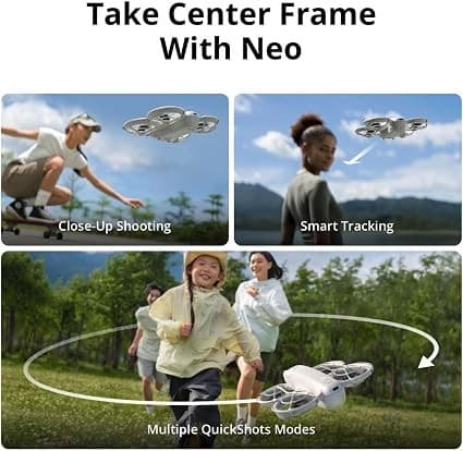 DJI Neo Mini Drone with 4K UHD Camera, 12MP Photo, 135g - Grey - Image 4