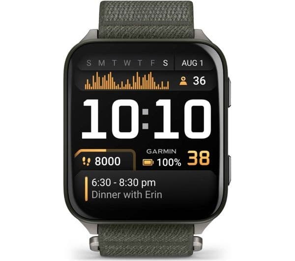 GARMIN Venu X1 GPS Smartwatch Titanium & Moss