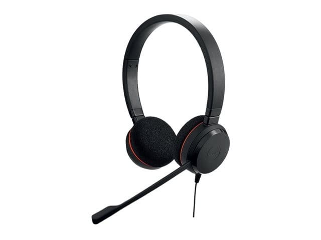 Jabra Evolve 20 MS Stereo Wired Headset, USB-C with USB-A Adapter - Image 3
