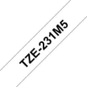 Brother TZE-231M5 label-making tape Black on white thumbnail 1